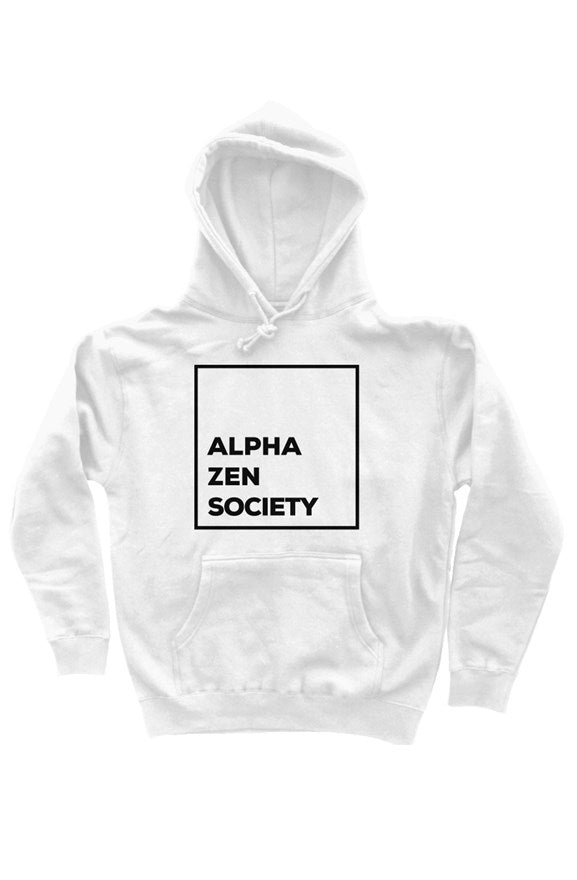 Square Society Classic White Hoodie Alpha Zen Society