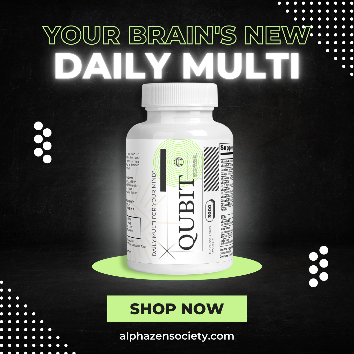 Qubit: Daily Multivitamin for Optimal Brain Health