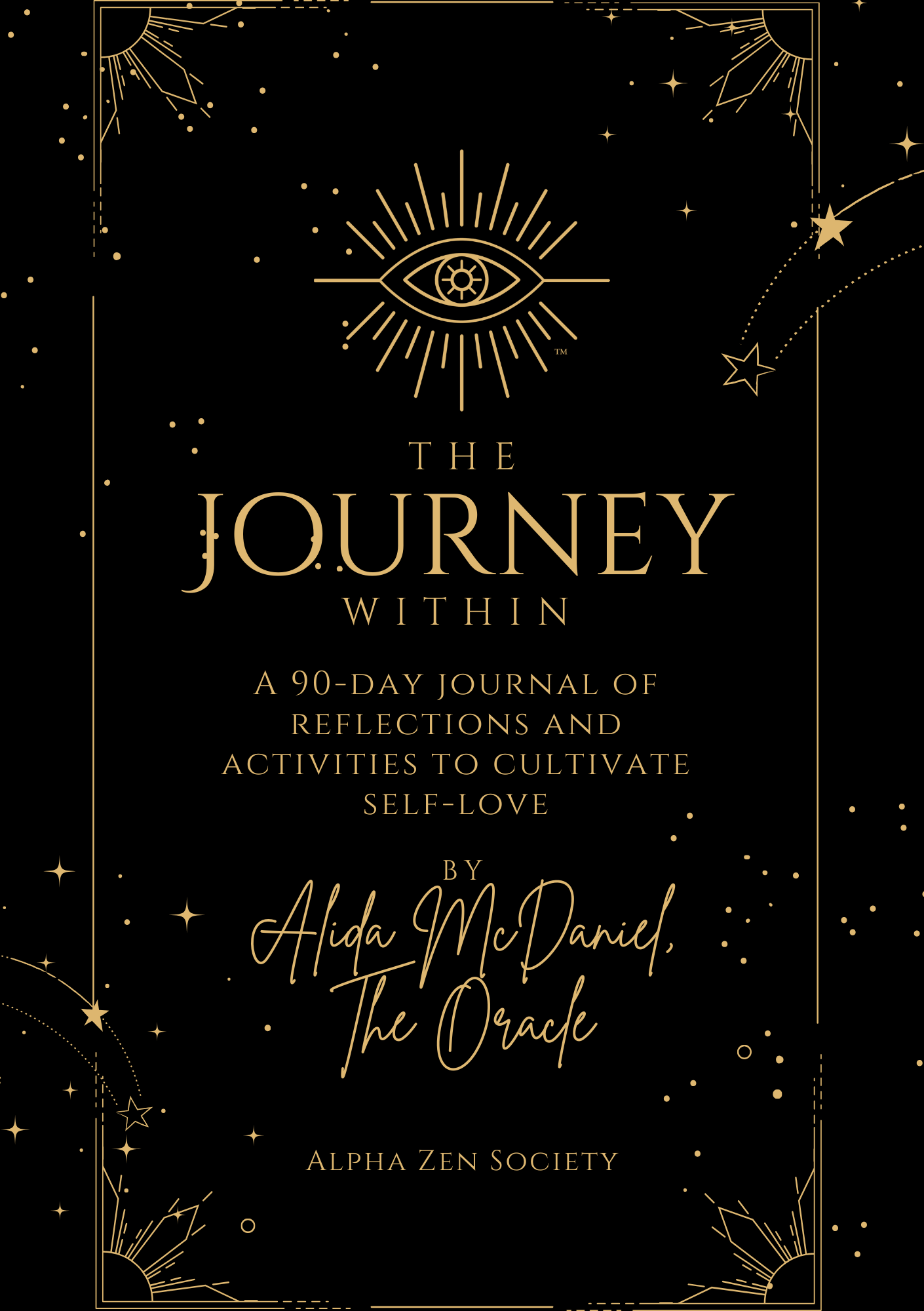 The Journey Within, front cover, eBook, 90 day journal, by Alida McDaniel, digital download